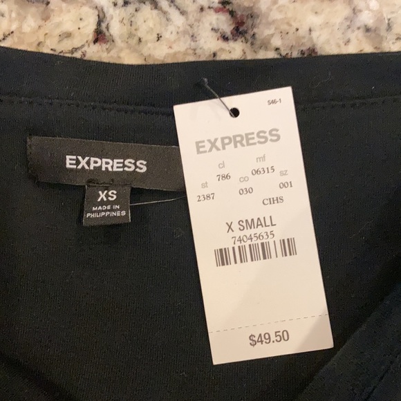 EXPRESS STRAPLESS TIERED RUFFLE FLORAL DRESS - Picture 4 of 4